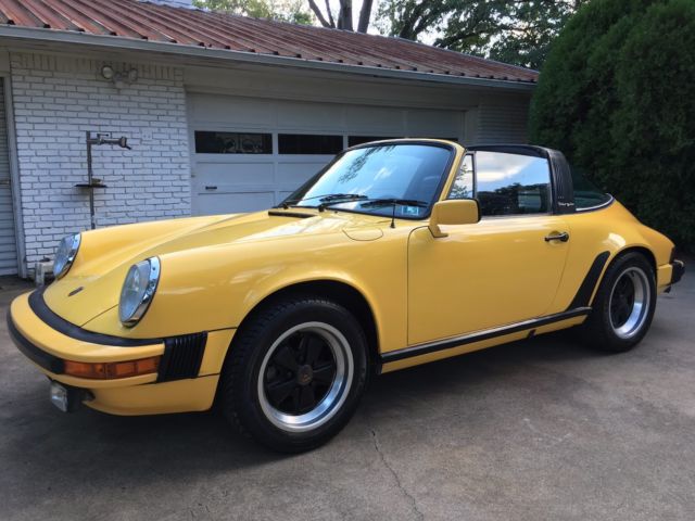 1979 Porsche 911SC EURO Targa Original paint Talbot Yellow 1979 Porsche 911 SC Talbot Yellow EURO model