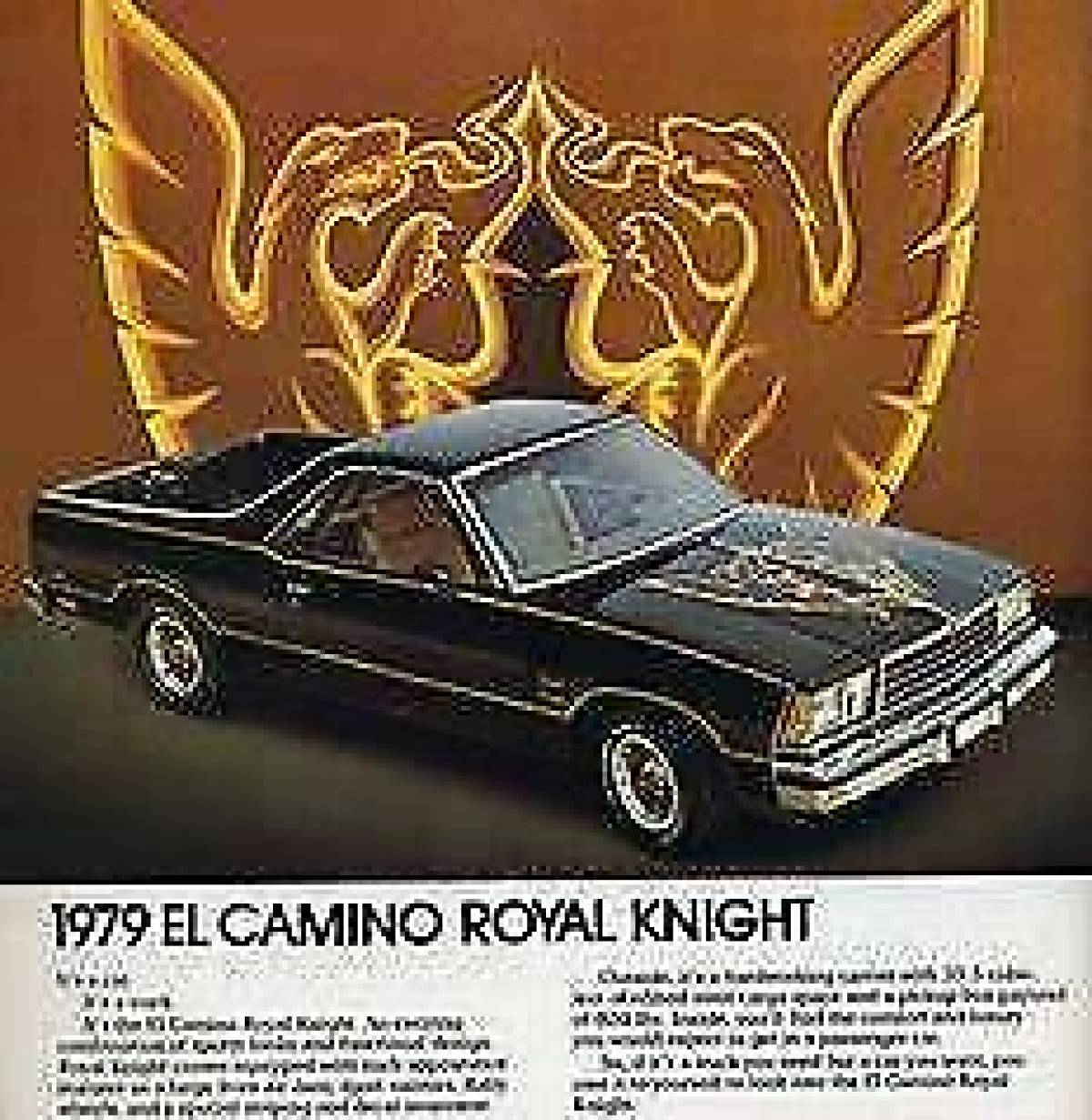 1979 ROYAL KNIGHT EL CAMINO CHEVELLE FACTORY 4 SPEED BUILD SHEET REBUILT ENGINE 1979 Chevrolet El Camino ROYAL KNIGHT
