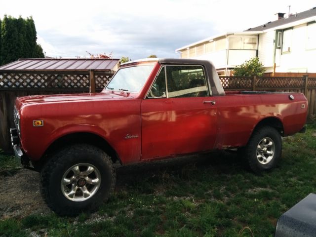 1979 Scout Traveller, converted to Terra , 4X4 convertable pick-up Truck. 1979 International Harvester Scout