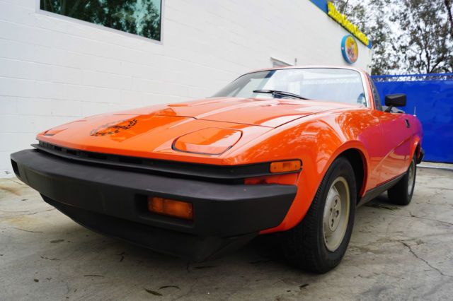 1979 TR-7 5 SPD ORIG CALIF OWNER WITH 21K ORIGINAL MILES - RARE COLLECTIBLE CAR 1979 Triumph TR-7 Convertible Carmine Red with Beige Tartan Check Cloth