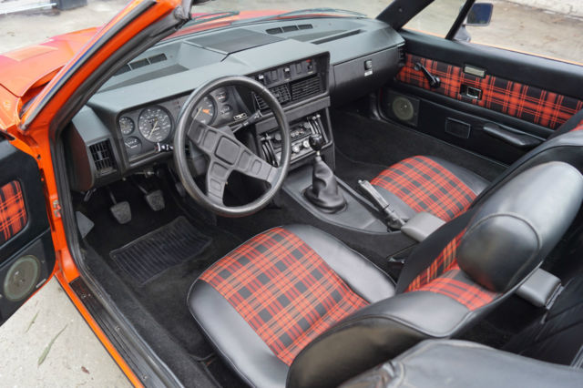 1979 Triumph TR-7 Convertible Carmine Red with Beige Tartan Check Cloth - photo 13