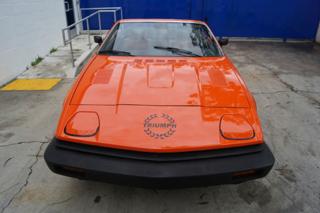 1979 Triumph TR-7 Convertible Carmine Red with Beige Tartan Check Cloth - photo 6