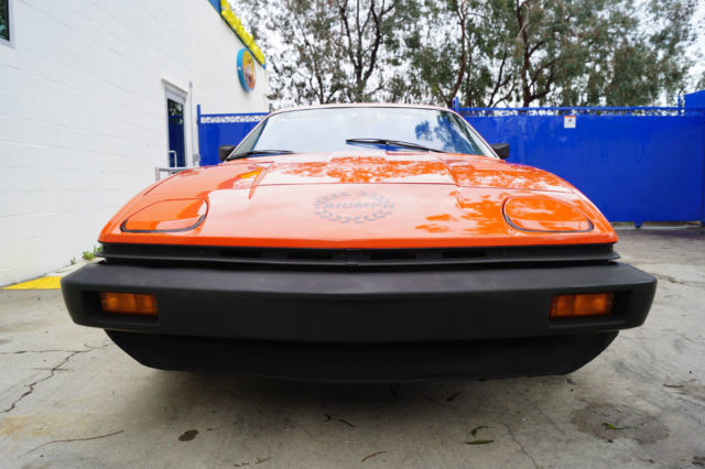 1979 Triumph TR-7 Convertible Carmine Red with Beige Tartan Check Cloth - photo 7