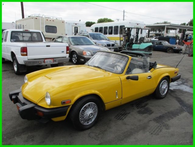 1979 Triumph Spitfire Convertible 4-Cylinder Manual Gas NO RESERVE 1979 Triumph Spitfire