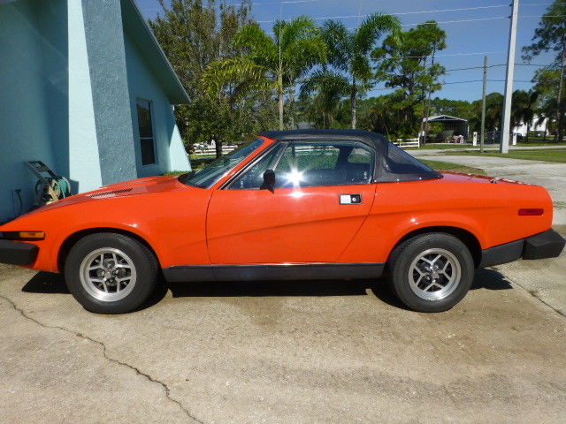 1979 Triumph TR-7, Convertible, 5 Speed, Orange 1979 Triumph TR7 Orange & Black