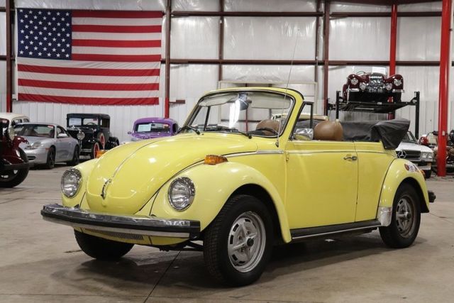 1979 Volkswagen Beetle 69235 Miles Lemon Yellow Convertible 1600cc H4 4-Speed M 1979 Volkswagen Beetle-New --