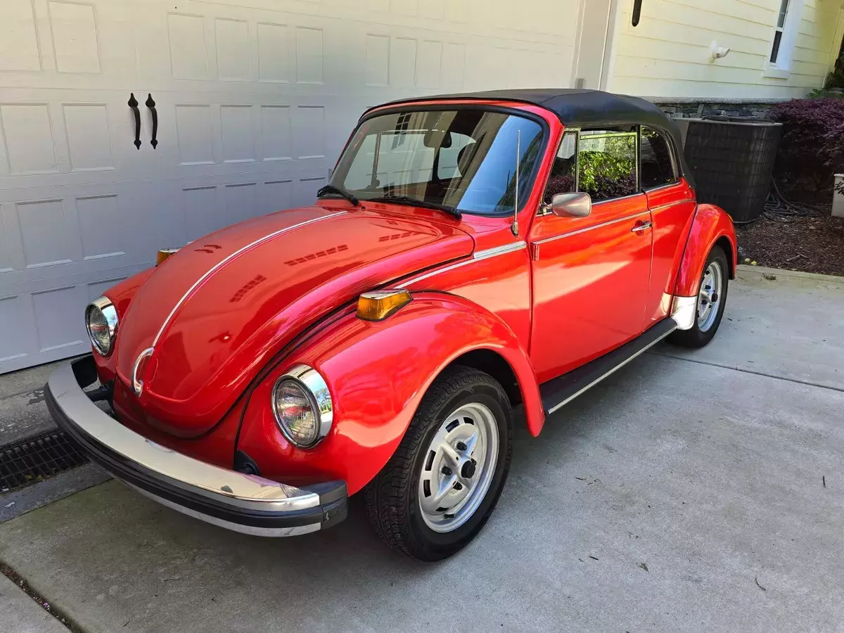 1979 volkswagen beetle convertible red paint with new black top and more 1979 Volkswagen Beetle - Classic