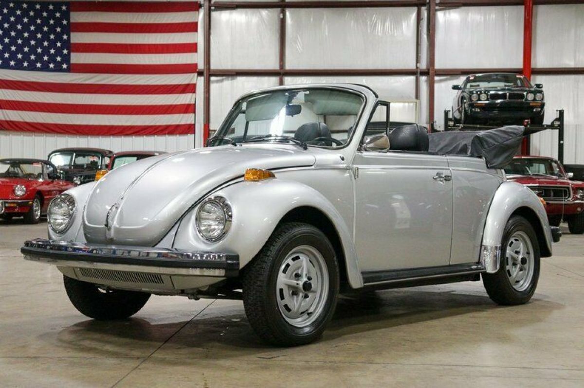1979 Volkswagen Super Beetle 27081 Miles Diamond Silver Convertible 1.6L 4 Cyl 1979 Volkswagen Beetle-New