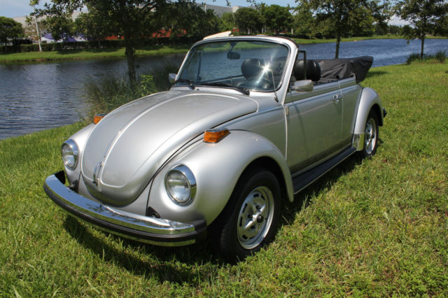 1979 Volkswagen Super Beetle Convertible "1 family owned w/ 4,156 document miles 1979 Volkswagen Beetle - Classic