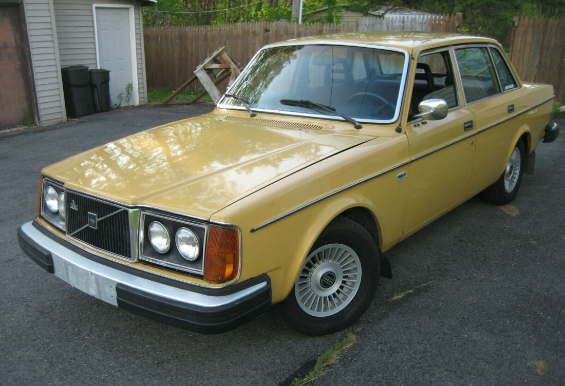 1979 Volvo 244 DL 119K Miles Carlsbad Yellow & Brown Cloth Southern Car 240 1979 Volvo 240