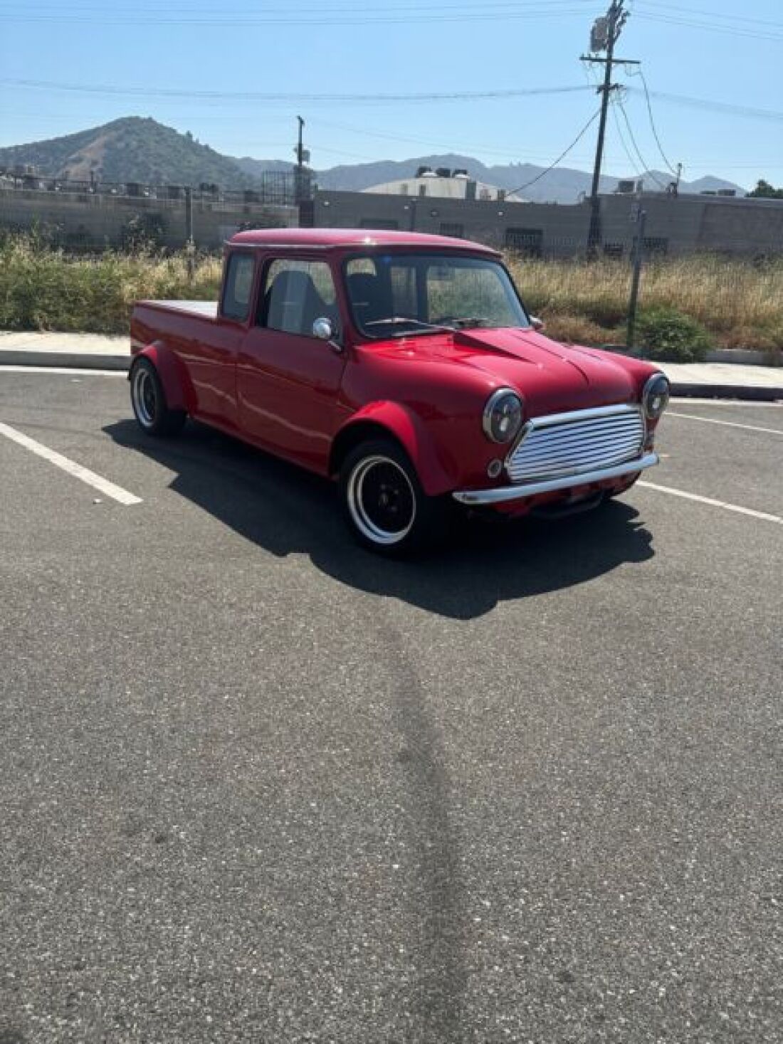 1980 Austin Mini Pickup Red FWD Manual Mini Truck 1980 Austin Mini Mini Truck