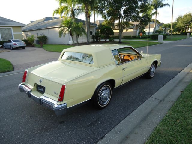 1980 CADILLAC ELDORADO -ABSOLUTELY GORGEOUS 52,213 MILES - RARE COLOR- LIKE NEW 1980 Cadillac Eldorado YELLOW