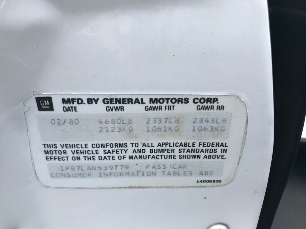 1980 Chevrolet Camaro Survivor collectors clean. - photo 12