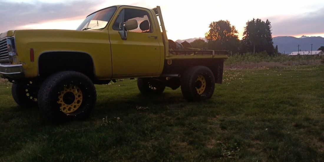 1980 Chevrolet k 1500 Pickup Yellow 4WD Manual 1980 Chevrolet k 1500