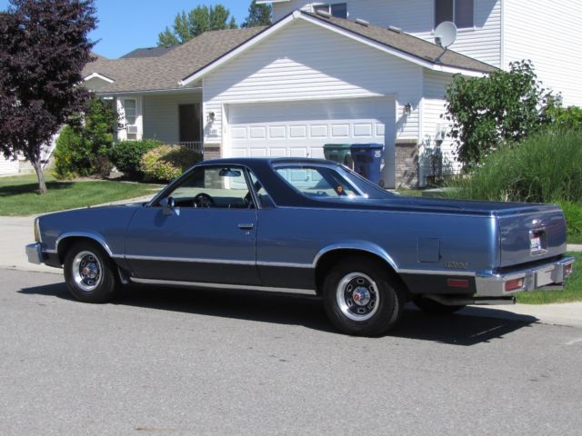 1980 Chevy El Camino two-tone blue beauty looking for an appreciative home. 1980 Chevrolet El Camino