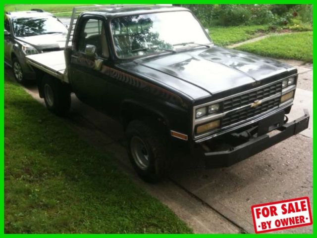1980 Chevy Silverado Diamond Plate Custom Flatbed Tow Hitch Collector Truck 4x4 1980 Chevrolet Other Pickups Flatbed 4WD
