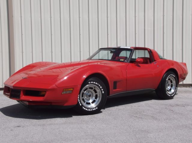 1980 Corvette Only 17,205 Actual Miles Climate Controlled Stored Rare Red On Red 1980 Chevrolet Corvette