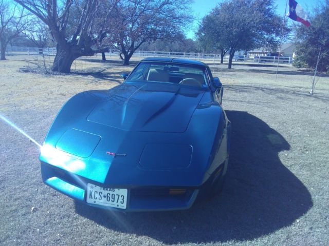 1980 Corvette Rare 4 Spd Manual Beautiful Blue Metallic, interior and motor 1980 Chevrolet Corvette