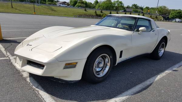 1980 Corvette Rare Frost Beige only 52k Runs Drives No Reserve, Vette, Chevrolet 1980 Chevrolet Corvette L48