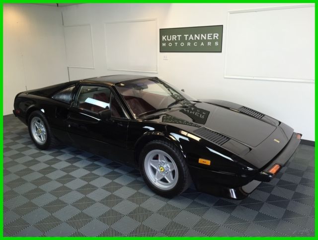 1980 FERRARI 308 GTS. BLACK WITH RED TRIM. 5-SPEED. 42, 493 MILES. TWO OWNERS. 1980 Ferrari 308