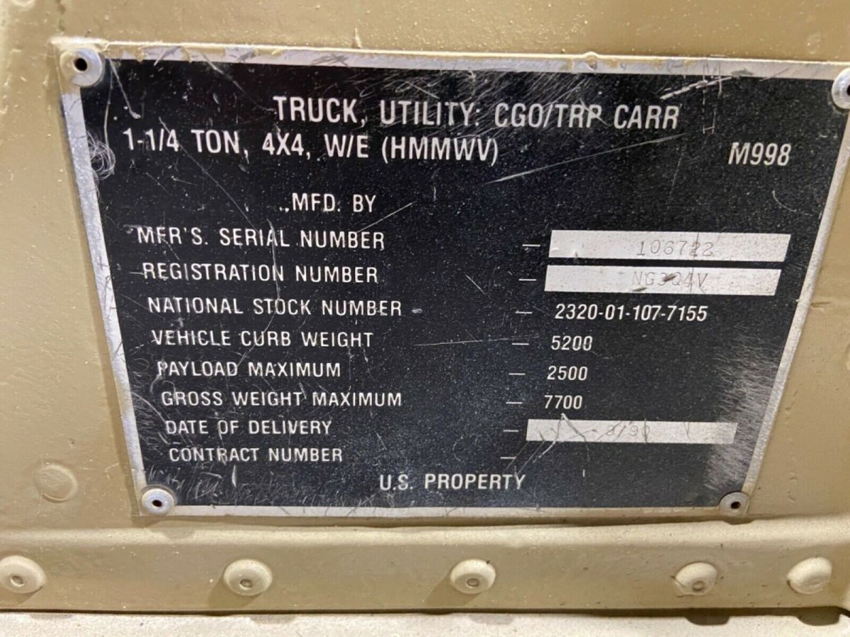 1980 Hummer H1 - photo 10