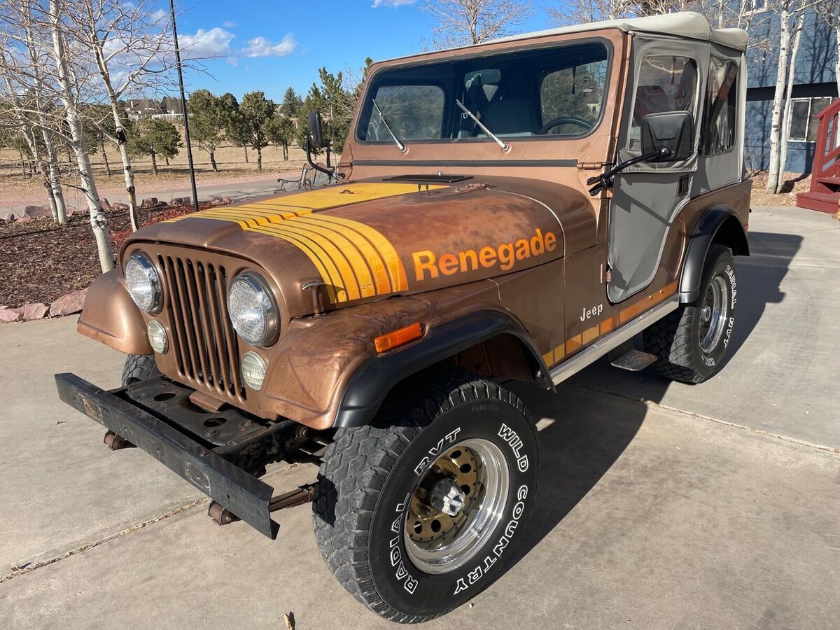 1980 Jeep CJ-5 Convertible Brown 4WD Manual Renegade 1980 Jeep Renegade Renegade