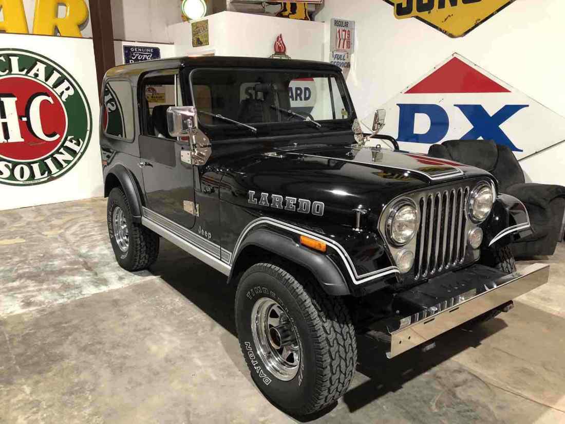 1980 Jeep CJ-7 Convertible Black 4WD Automatic Laredo 1980 Jeep CJ-7 Laredo