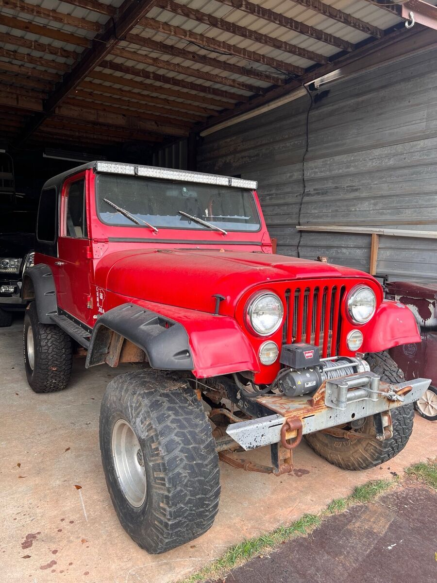1980 Jeep CJ-7 SUV Red 4WD Automatic 1980 Jeep CJ-7