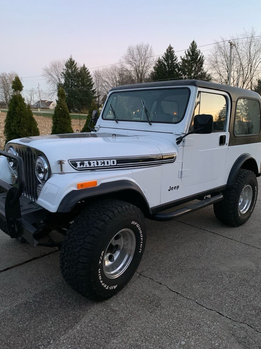 1980 Jeep CJ-7 SUV White 4WD Manual Laredo 1980 Jeep CJ-7 Laredo