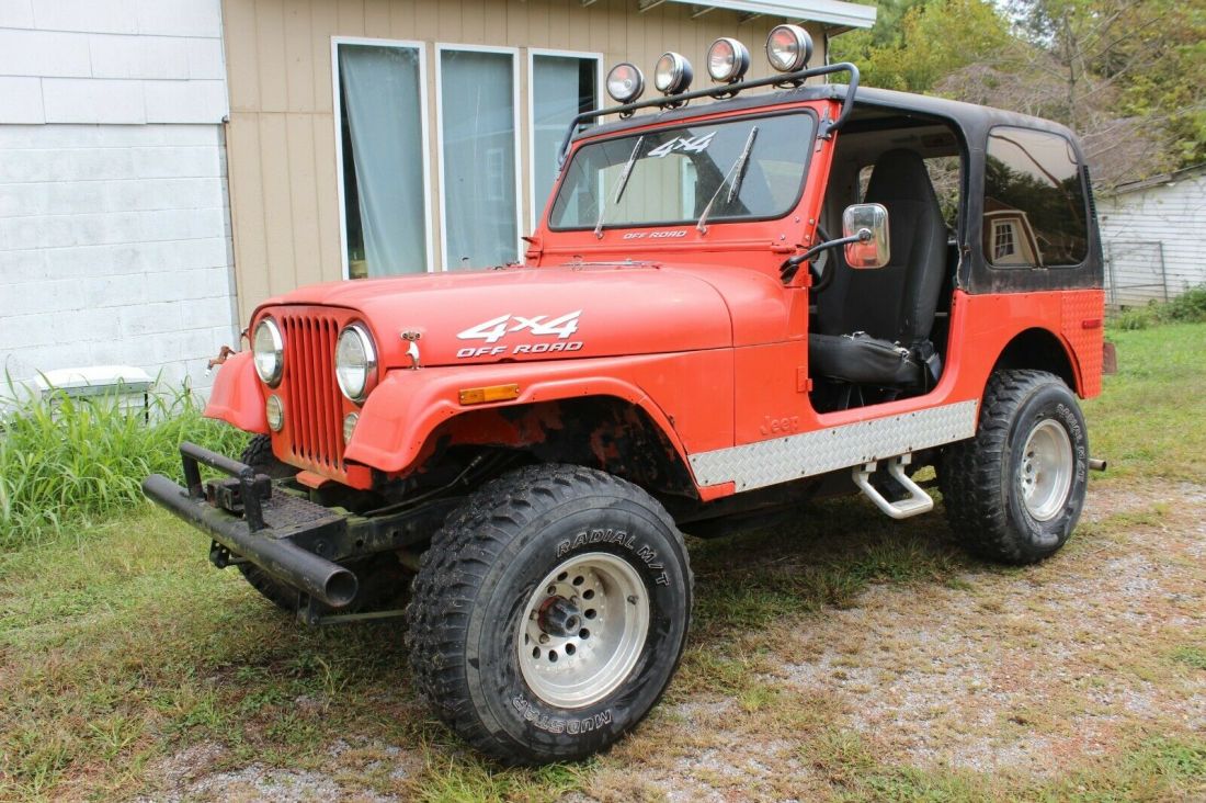 1980 JEEP CJ CJ7 with Original 258 Inline 6 cyl and manual 3 speed transmission. 1980 Jeep CJ CJ7