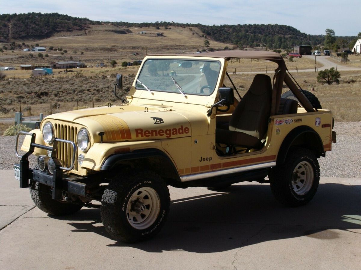 1980 Jeep CJ7 Renegade Original Fiberglass top, Wheels and engine 1980 Jeep CJ