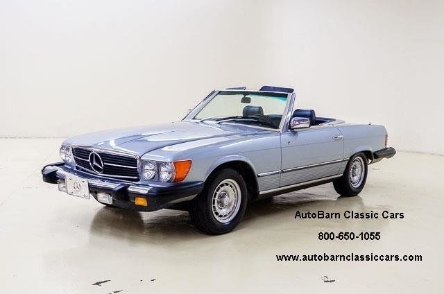 1980 Mercedes 450 SL 50328 Miles Silver / Blue 4.5 L 3-Spd Auto 1980 Mercedes-Benz SL-Class --