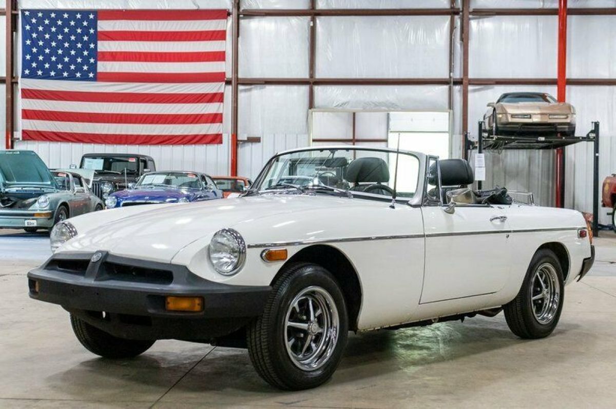 1980 MG B 74753 Miles White Convertible 4-Cylinder 4-Speed Manual 1980 MG MGB
