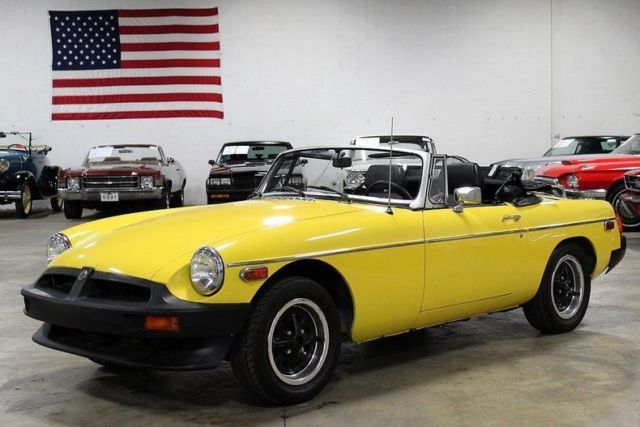 1980 MG MGB 72086 Miles Yellow Coupe 1.8 Liter I4 4 Speed Manual 1980 MG MGB --
