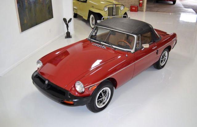 1980 MG MGB 9086 Miles Red Manual 1980 MG MGB --