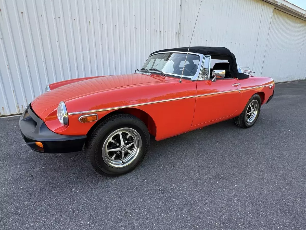 1980 MG MGB Convertible Orange 1980 MG MGB