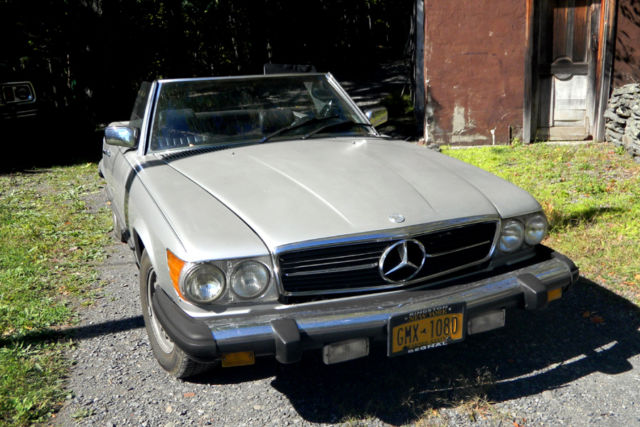 1980 NERCEDEZ 450 SL CONVERIBLE VINTAGE 1980 Mercedes-Benz SL-Class chrome