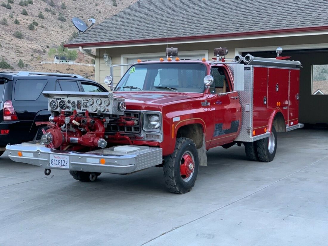 1980 square body Chevy K30 mini pumper brush fire truck 1980 Chevrolet Other Pickups