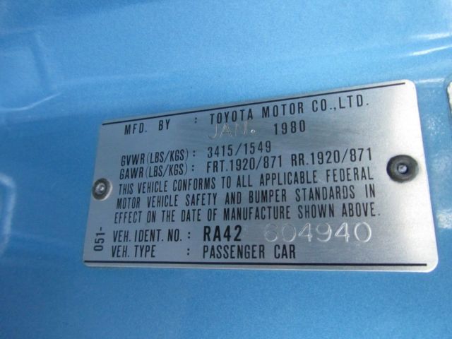 1980 Toyota Celica GT GTA - photo 7