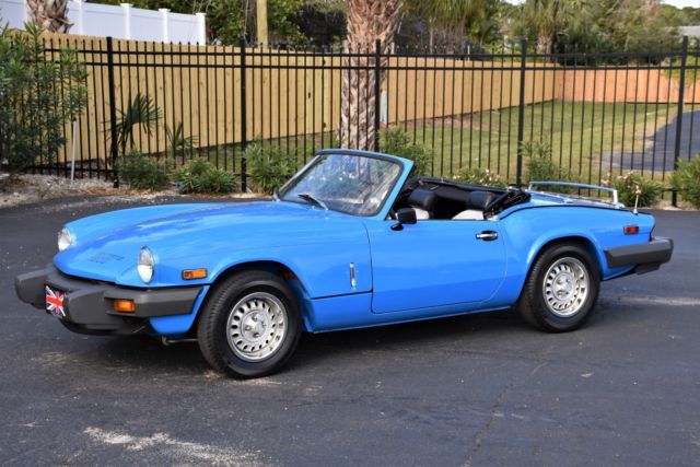 1980 Triumph Spitfire 1500 4-Speed - Tahiti Blue 0 Tahiti Blue Convertible 1.5L 1980 Triumph Spitfire 1500 4-Speed - Tahiti Blue