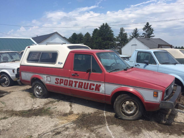 1980 Volkswagen VW Mk1 Rabbit Sportruck Truck RUST BUCKET PROJECT PARTS 1980 Volkswagen Rabbit Sportruck