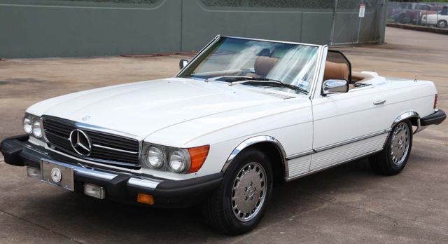 1980 white/tan Mercedes Benz 450sl convertible, 86K miles, straight body 1980 Mercedes-Benz SL-Class