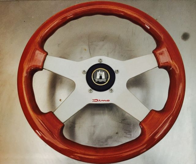 1980s Italian Dino steering wheel with Aircooled VW Beetle adapter 1980 Volkswagen Beetle - Classic