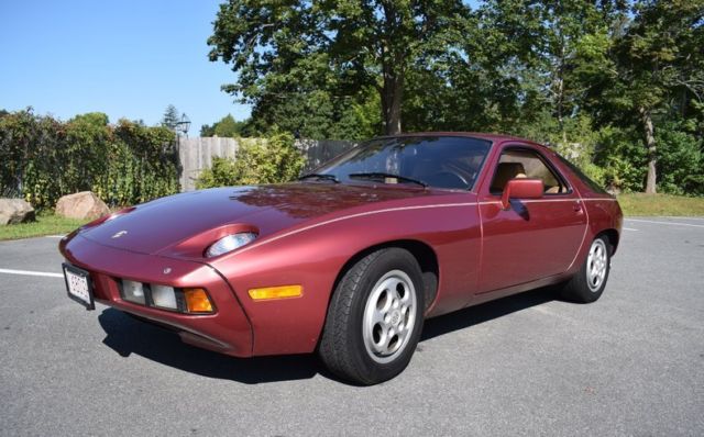 1981 Burgundy Metallic 5 Speed Low Miles Mechanically Sound Classic 1981 Porsche 928 Base Coupe 2-Door