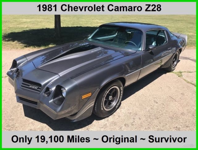 1981 Chevrolet Camaro Z28 ONLY 19100 Miles Awesome SURVIVOR No Modifications 1981 Chevrolet Camaro Z28