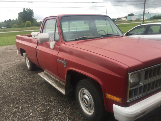1981 Chevrolet Truck 6 cyl 3 on the tree Garage/Barn find 1981 Chevrolet C/K Pickup 1500
