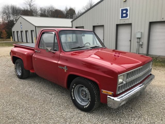 1981 Chevy C10 Pickup Silverado Scottsdale 4 speed Stepside No Reserve 1981 Chevrolet C-10