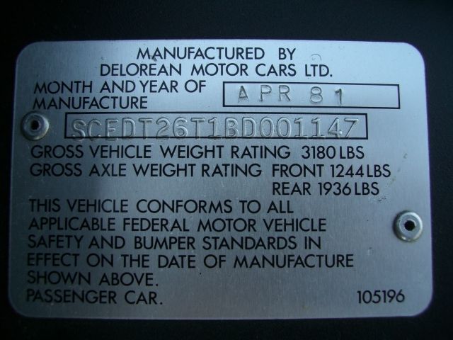1981 DeLorean DMC 12 - photo 11