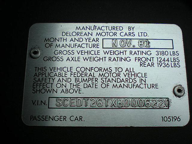 1981 DeLorean DMC-12 Gray -  BACK TO THE FUTURE MOVIE STAR - photo 10