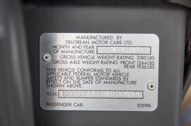 1981 DeLorean DeLorean DMC-12 DMC-12 - photo 10
